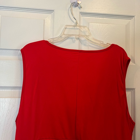 Women's Plus Size Elegant Peplum Summer Evening Party Cocktail Red Dress 20W - Picture 9 of 9